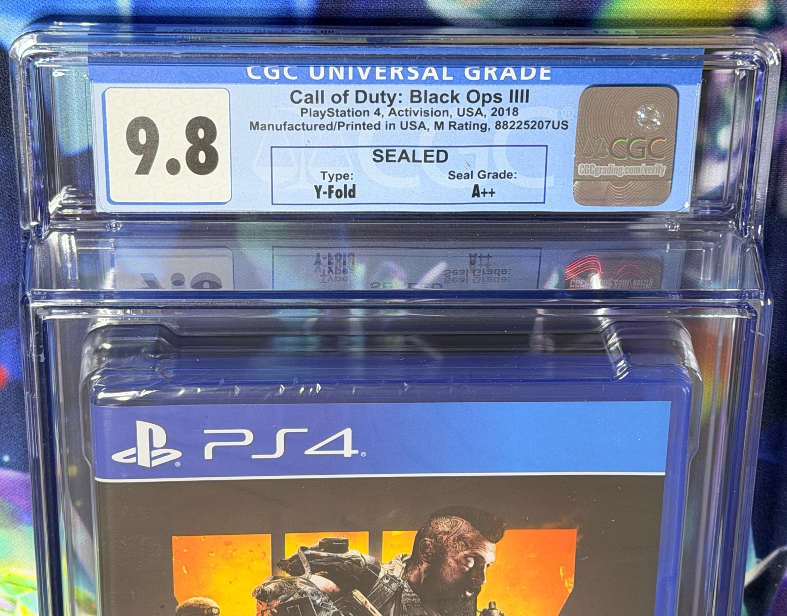 SEALED 2018 PS4 CALL of DUTY BLACK OPS IIII 4 CGC Graded 9.8 A++ Seal MADE IN US