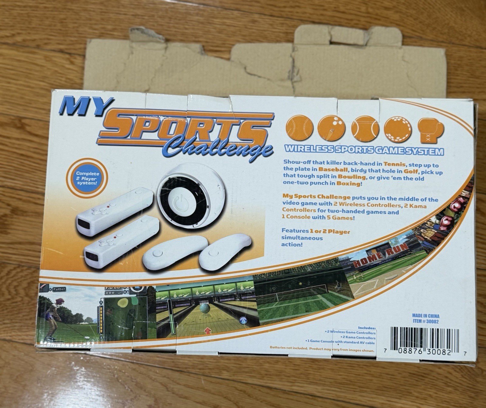 My Sports Challenge Wireless Sports Game System Five Games Set for 2 Players