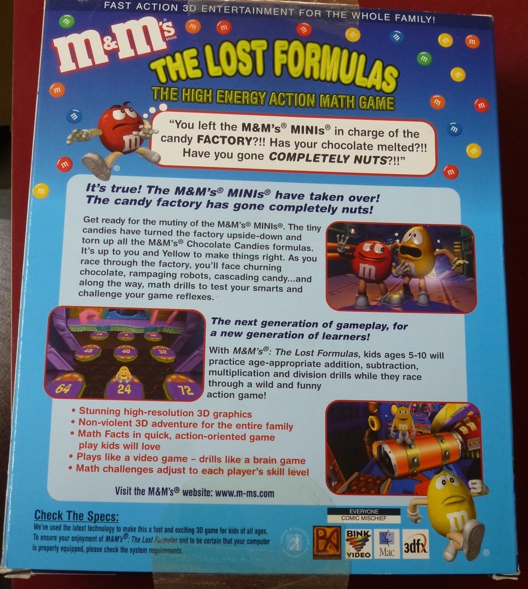 Video Game PC M&M’s The Lost Formulas Vintage NEW NOT SEALED READ !!