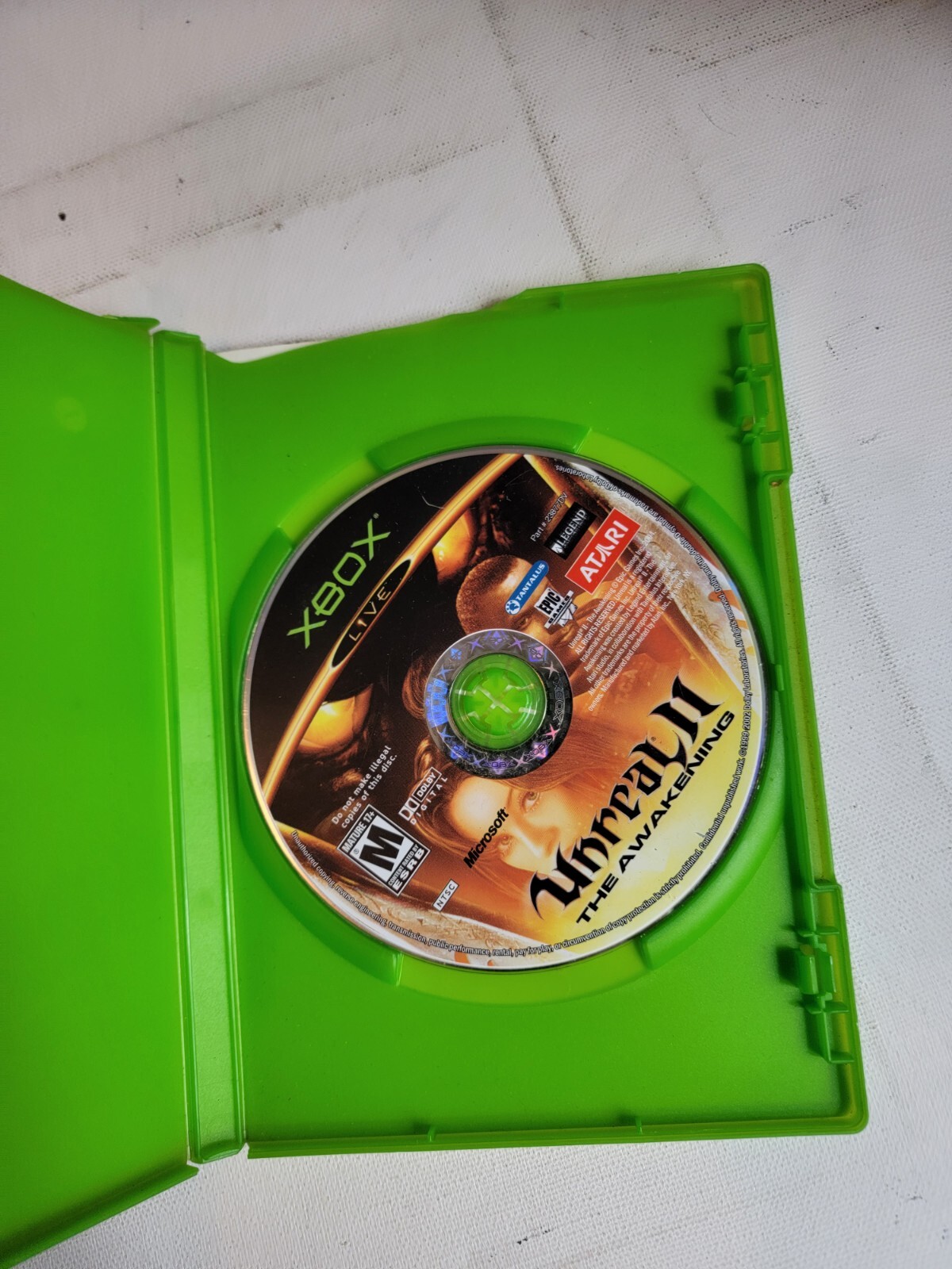 Unreal II 2 The Awakening Microsoft Original Xbox 2004 Vintage Video Game