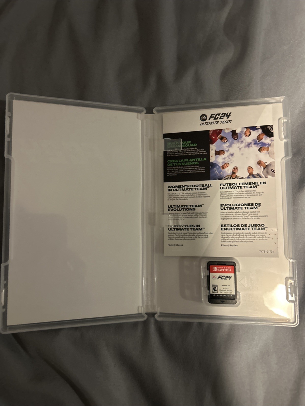EA Sports FC 24 Soccer Game for Nintendo Switch With Case Tested And Working