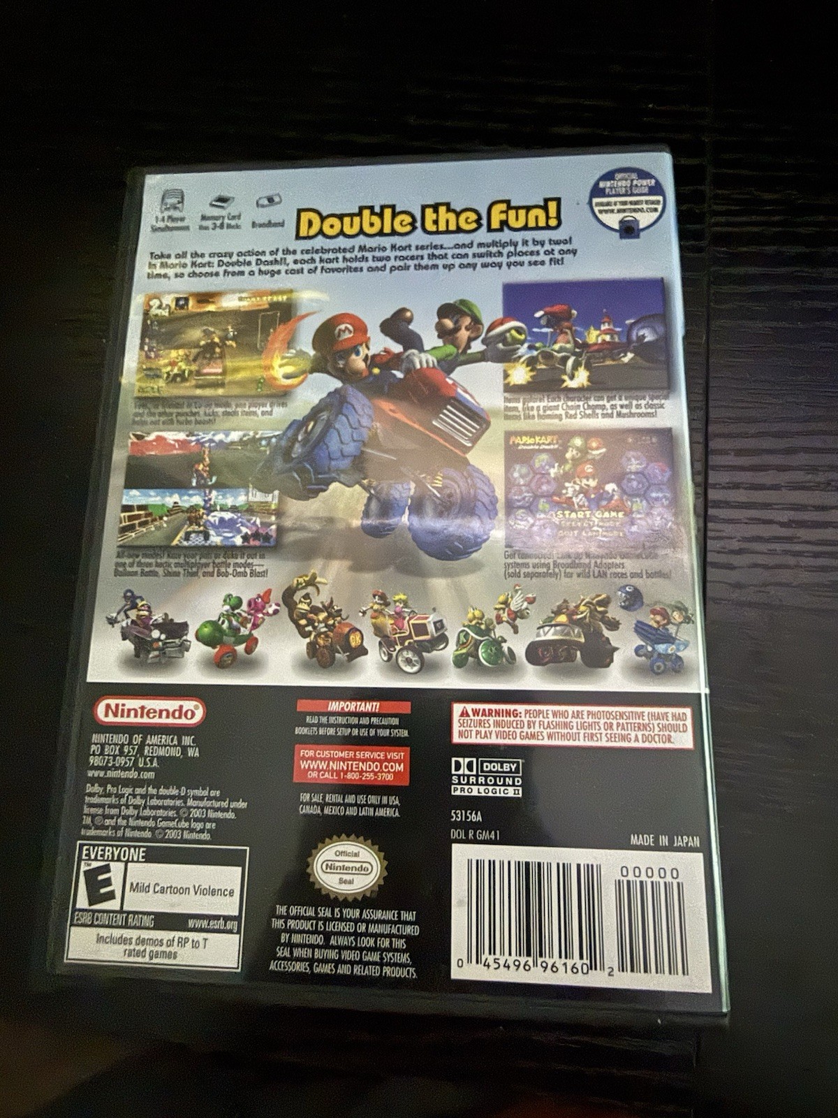 Mario Kart: Double Dash & Bonus Disk (2003) CIB For Nintendo GameCube w/ Manual!