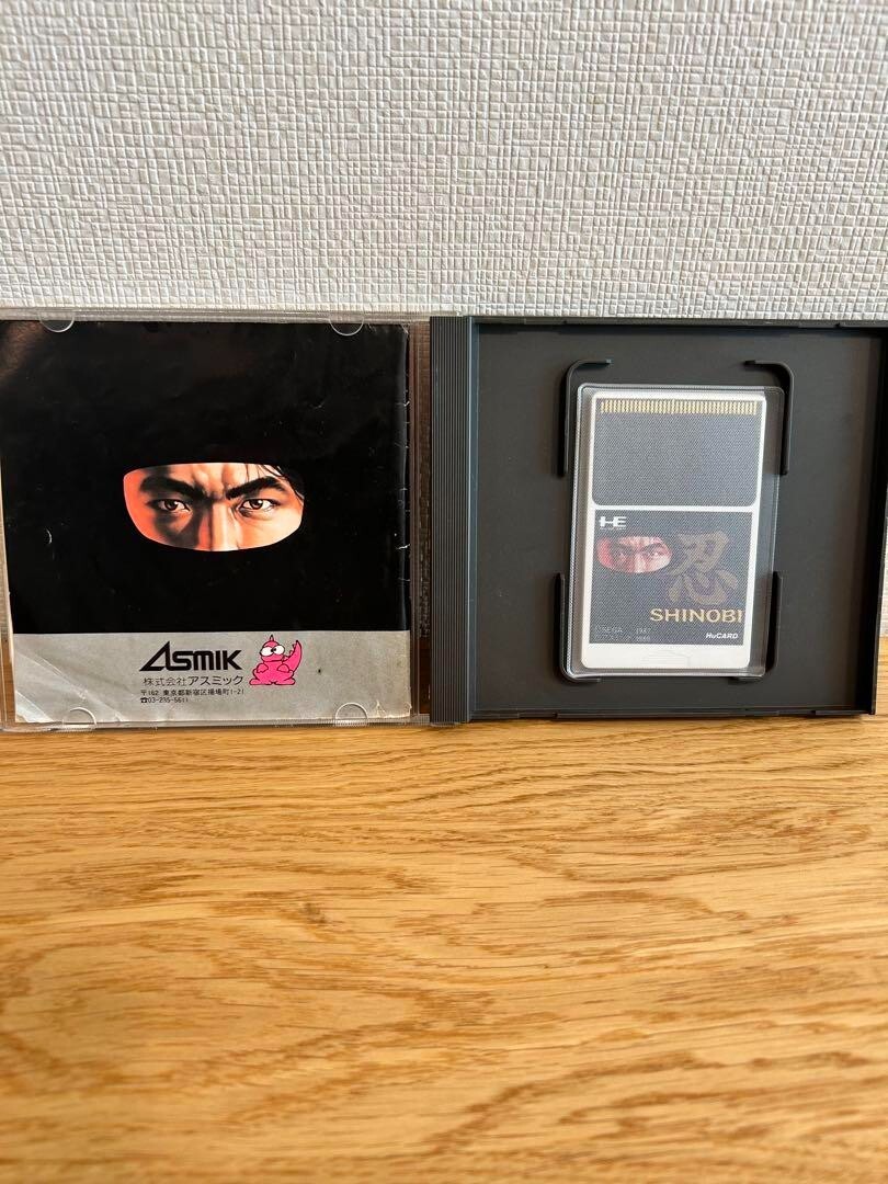 Shinobi PC Engine HuCard Japan Tested Standard Condition Action Game Asmik Retro