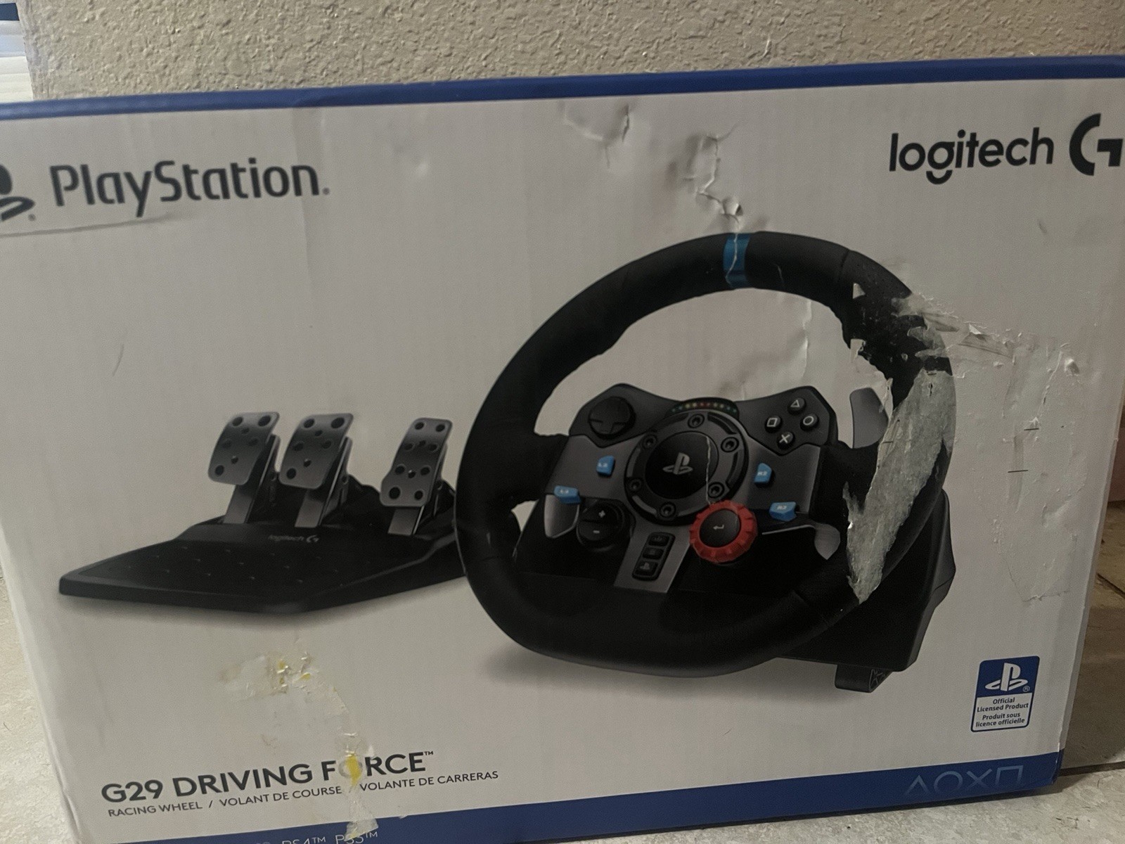 Logitech G29 Driving Force Racing Wheel ONLY for PS5 PS4 PS3 PC