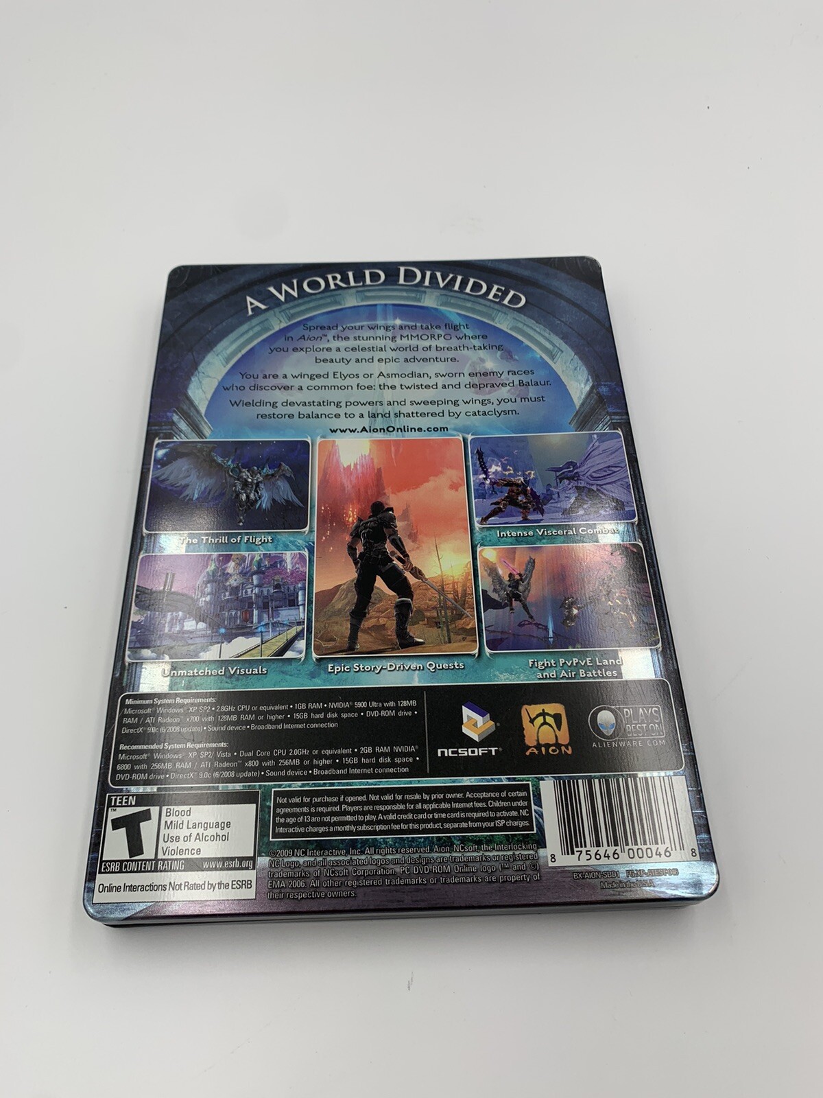 Aion (PC, 2009) 2 Disc Set, PC CD-Rom Game Used, NICE FREE SHIPPING!