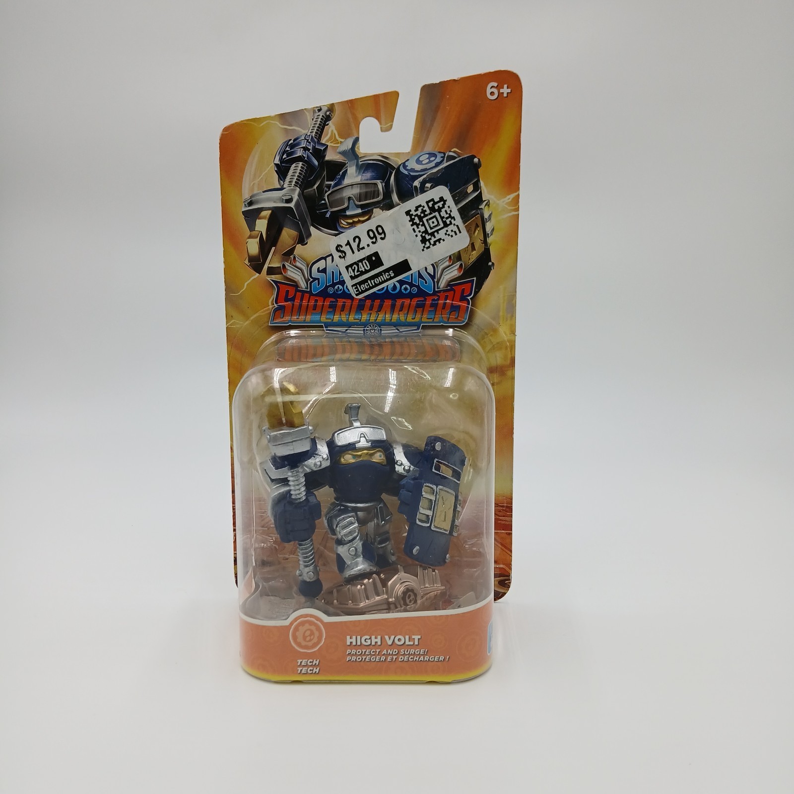 Skylanders Super Chargers High Volt Tech Figure Protect Surge BOX FLAWS READ