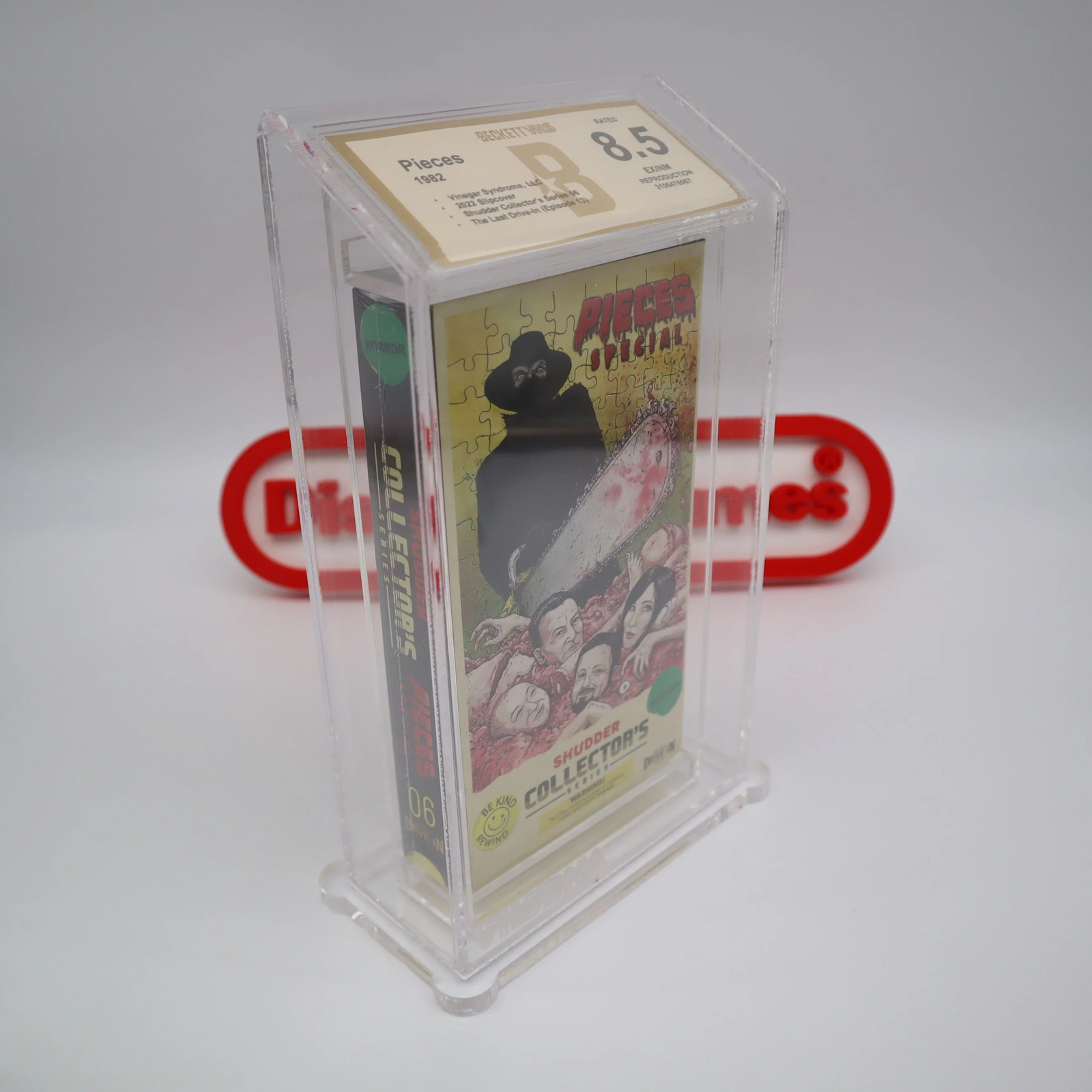VHS – PIECES SPECIAL – SHUDDER SERIES – BECKETT GRADED 8.5 NEW & Factory Sealed!