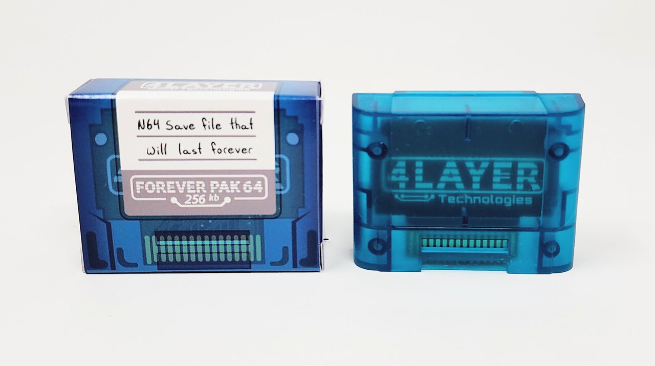 Forever Pak 64 – 256KB Battery-free Memory Pak for Nintendo 64 NEW