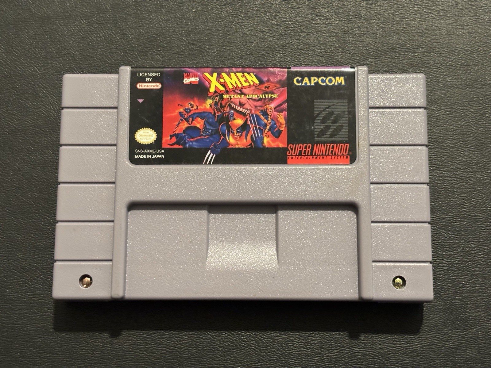 X-Men: Mutant Apocalypse (SNES Super Nintendo 1994) Box Manual & Cart Authentic