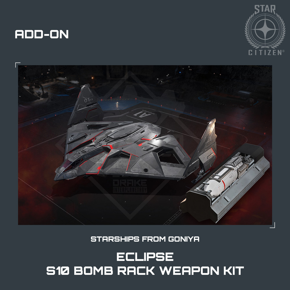STAR CITIZEN – ADD-ONS – AEGIS ECLIPSE – S10 BOMB RACK WEAPON KIT