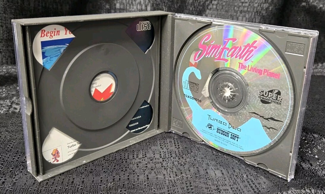 SimEarth: The Living Planet 1993 TurboGrafx CD Super CD TurboDuo