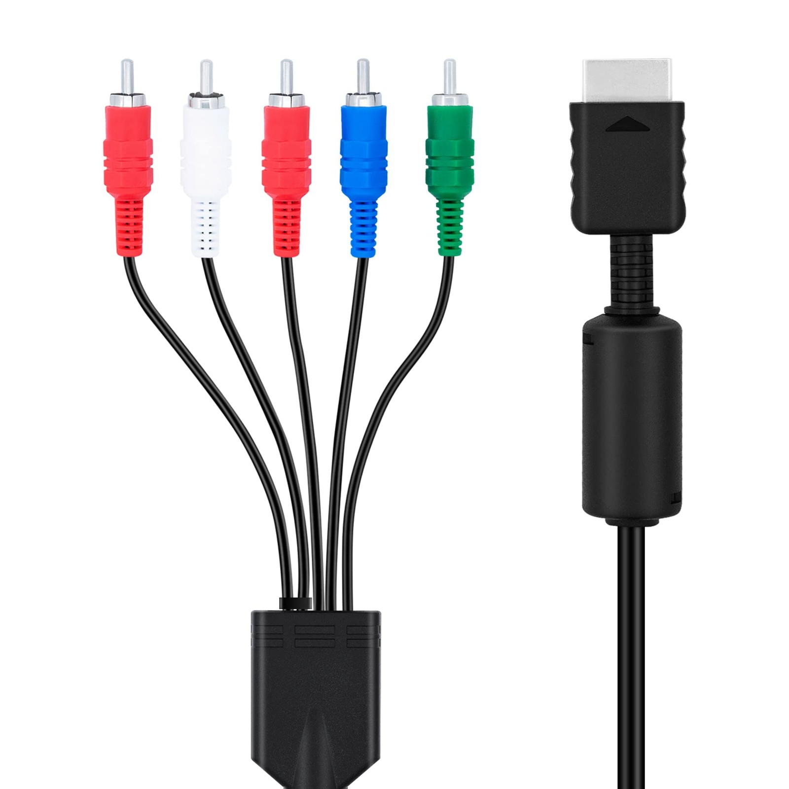 Ps3 Ps2 Component Av Cable 1.8M High Definition Video Connection Black