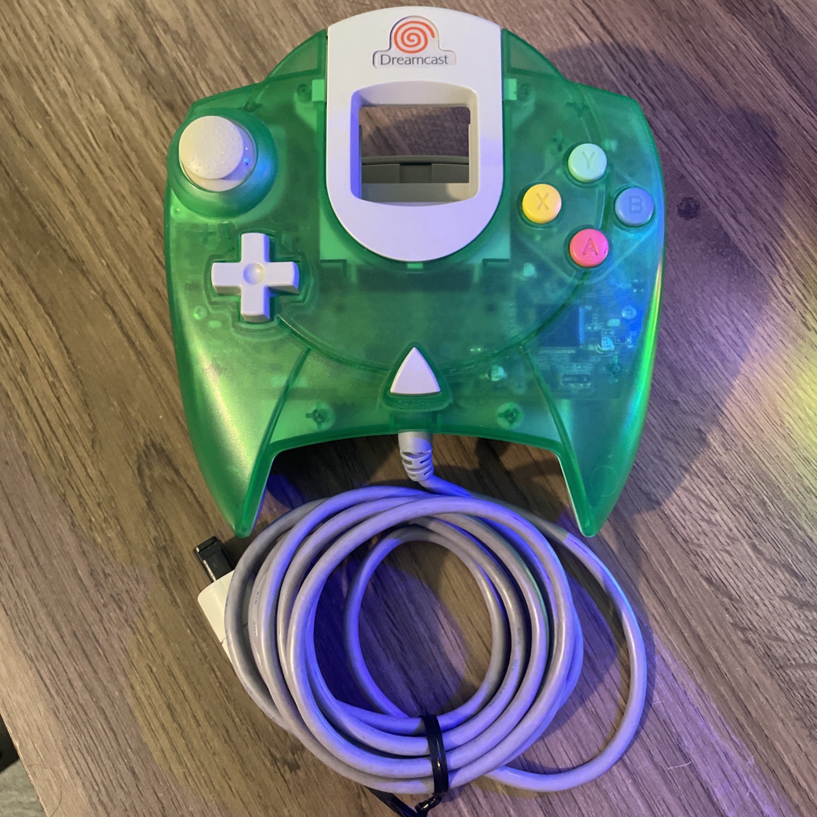 Official Sega Dreamcast Translucent Green OEM Controller HKT-7700 Tested & Works