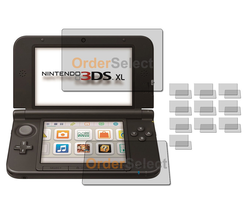10X NEW Ultra Clear HD LCD Screen Protector for Nintendo 3DS XL N3DS XL 200+SOLD