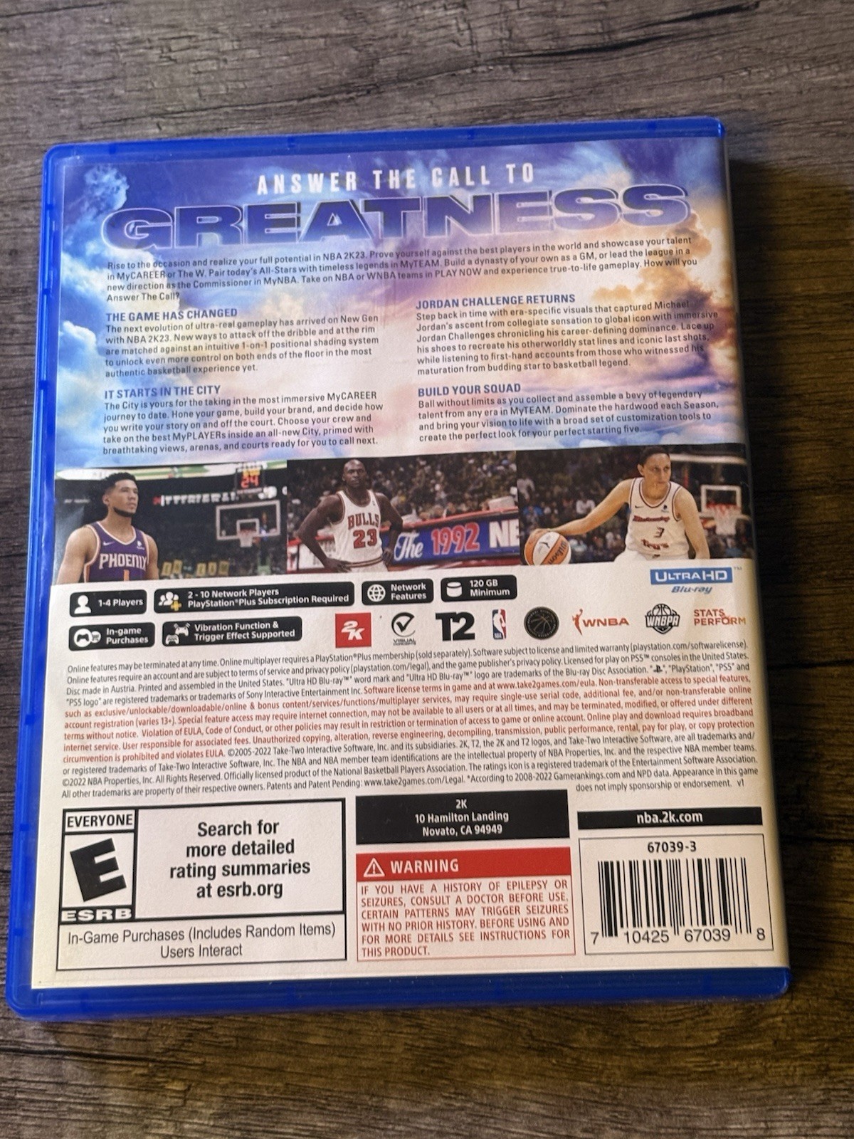NBA 2K23 [Dreamer Edition] (Sony PlayStation 5 PS5, 2022) J. Cole Rare