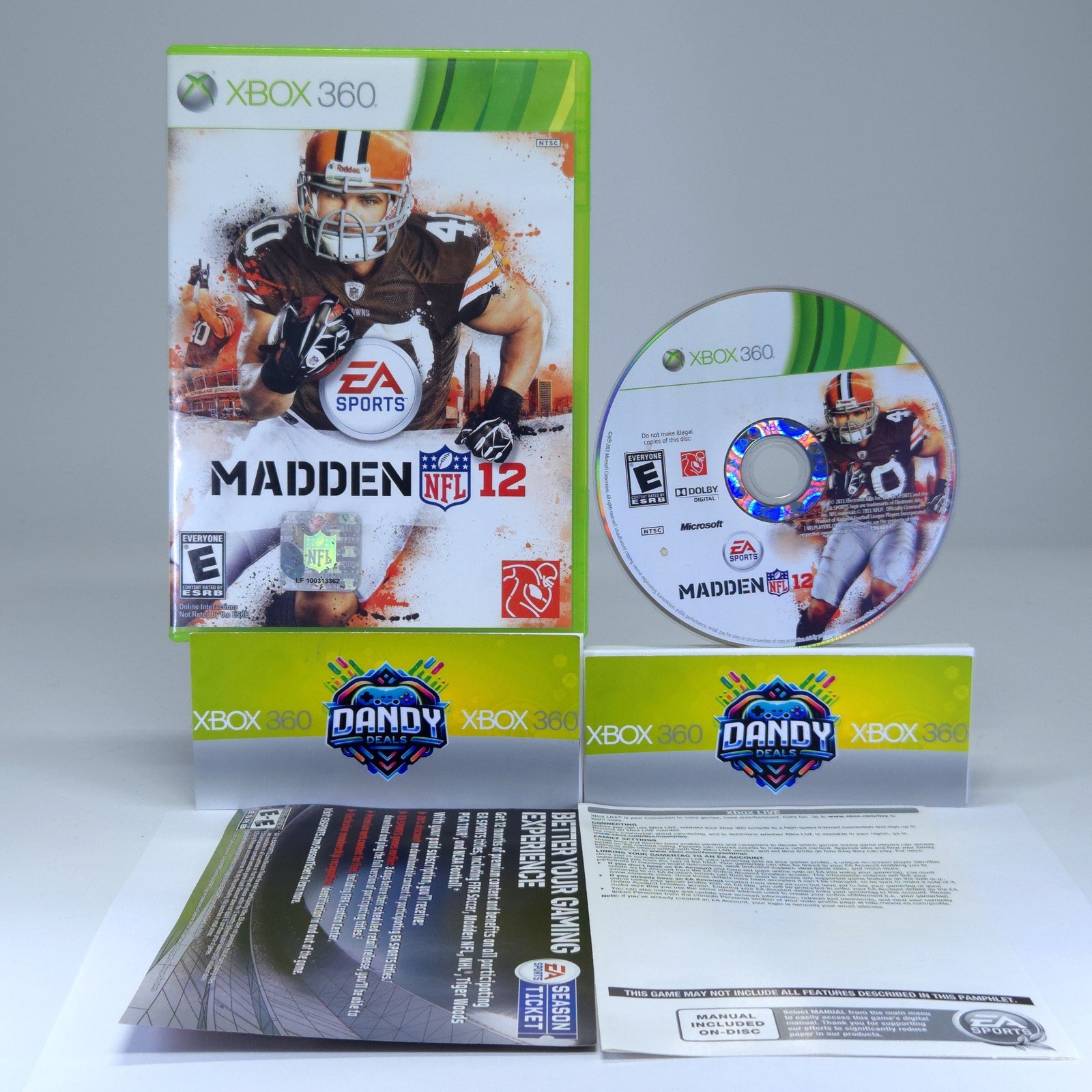 Madden NFL 12 CIB W/ Manual – Tested – Xbox 360