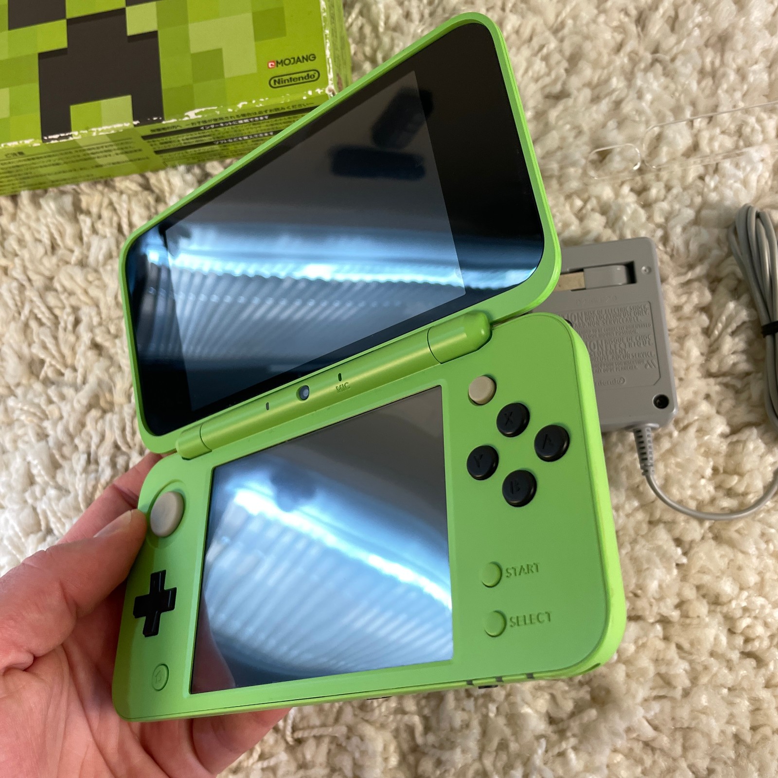 New Nintendo 2DS XL LL Minecraft Creeper Edition Console Japanese US Seller Box