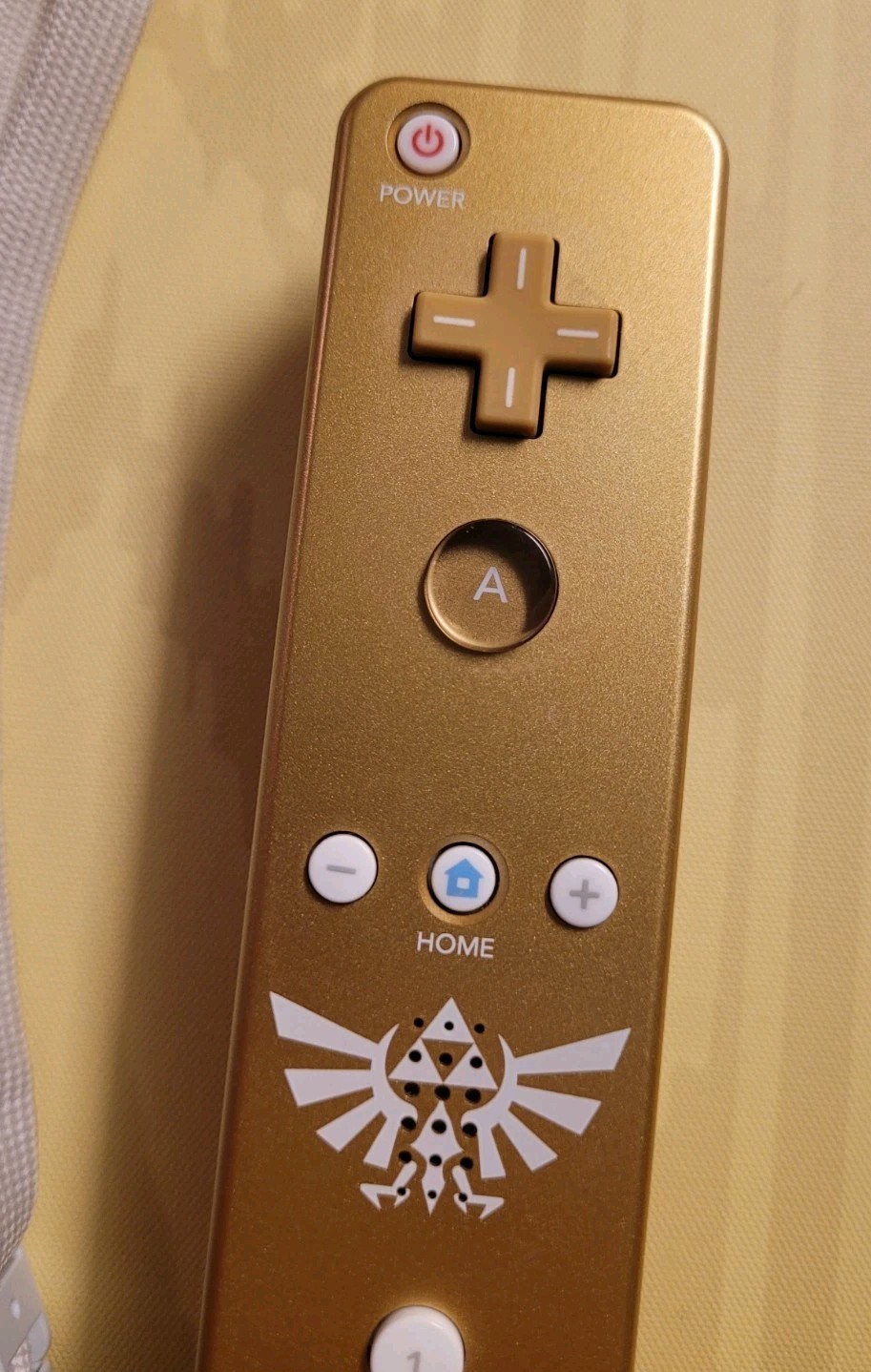 Legend of Zelda Skyward Sword Gold Nintendo Wii Remote Motion Plus Controller