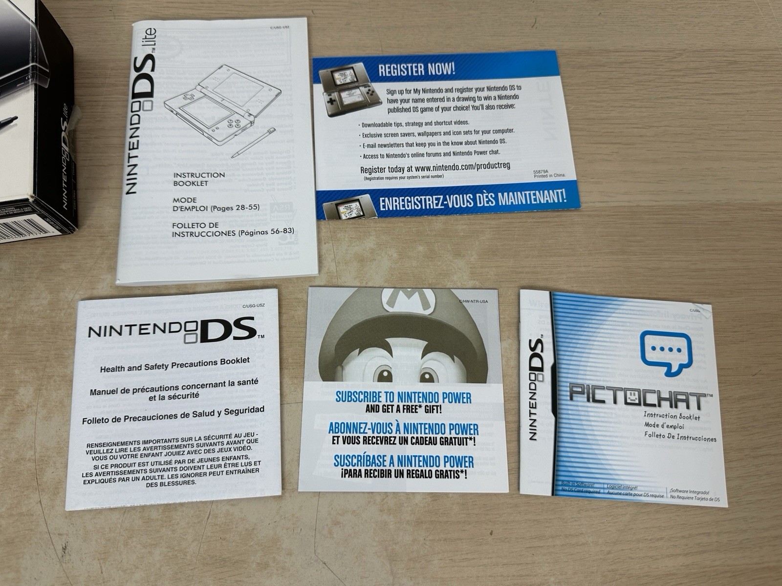 Nintendo DS Lite Onyx Black Handheld USG-001 Complete In Box CIB – WORKS! READ!