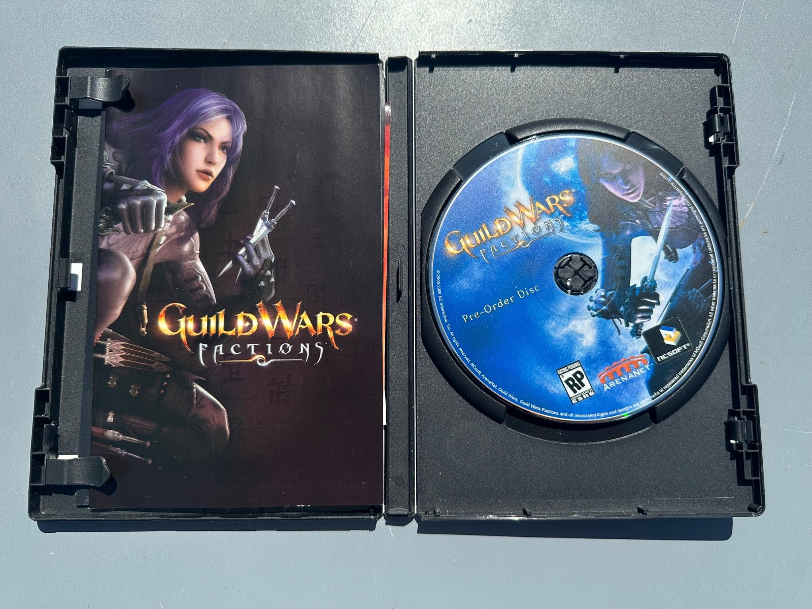 Guild Wars Factions Pre-Order Edition PC With ALL ORIGINAL INSERTS AND BOOKLETS
