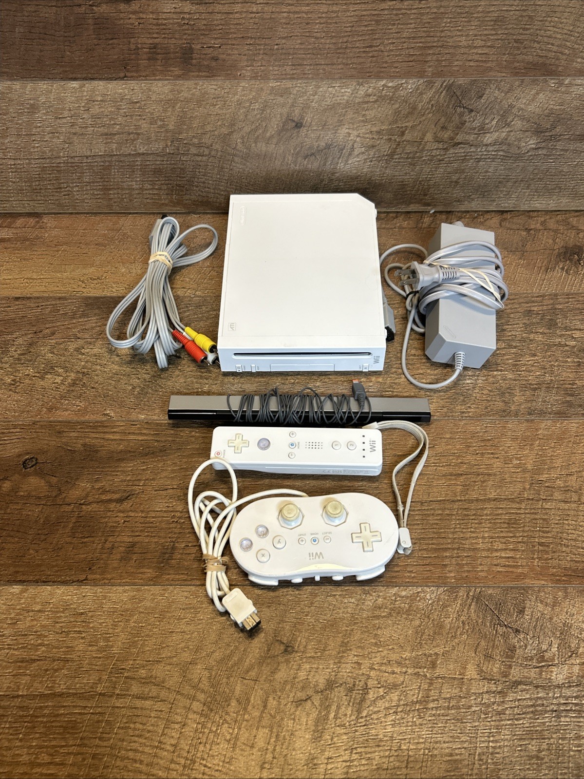 Nintendo Wii Console Bundle Tested RVL-001 White Tested And Cleaned
