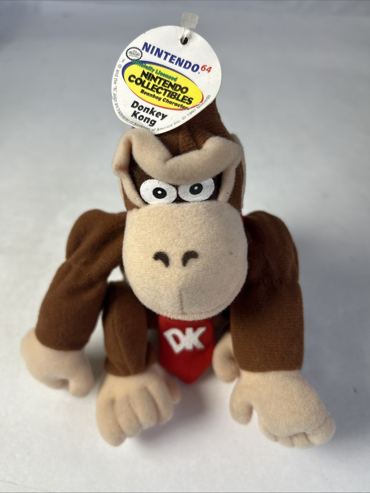 Vintage 1997 BD&A Nintendo Donkey Kong Nintendo 64 Beanie Bean Bag Plush