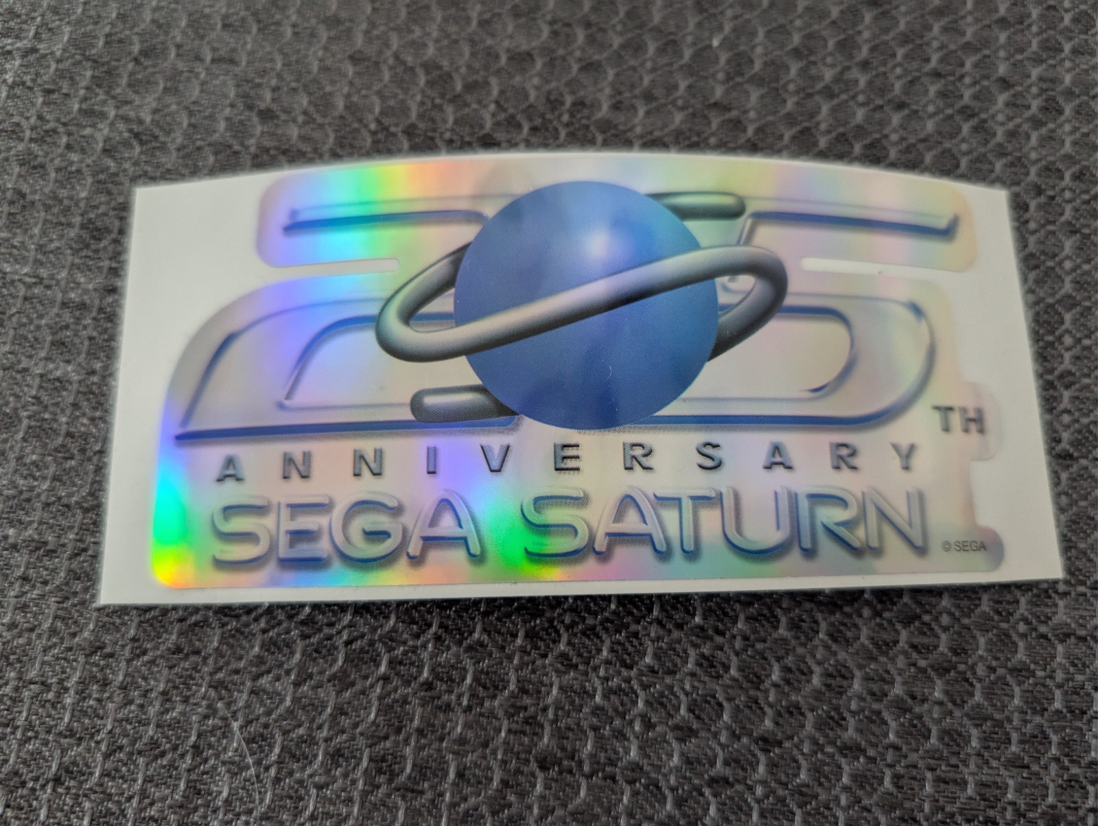 Original SEGA Saturn Collectable 25th Anniversary Sticker Limited Run Games. NEW