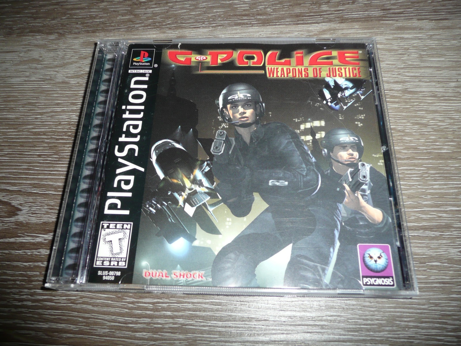 PS1 G-Police Weapons of Justice (Sony PlayStation, 1999) Black Label CIB