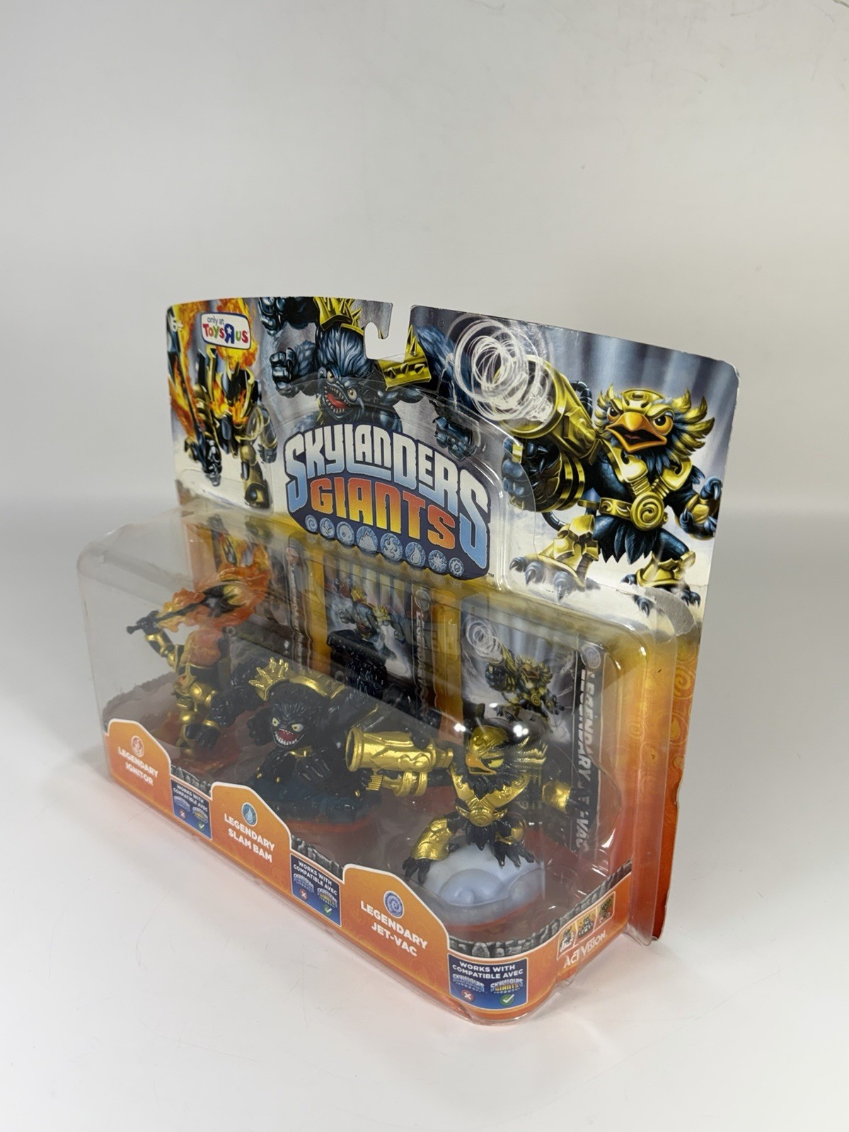 Skylanders Giants Toy R Us Exclusive 3 Pack Legendary Ignitor, Slam Bam, Jet-Vac