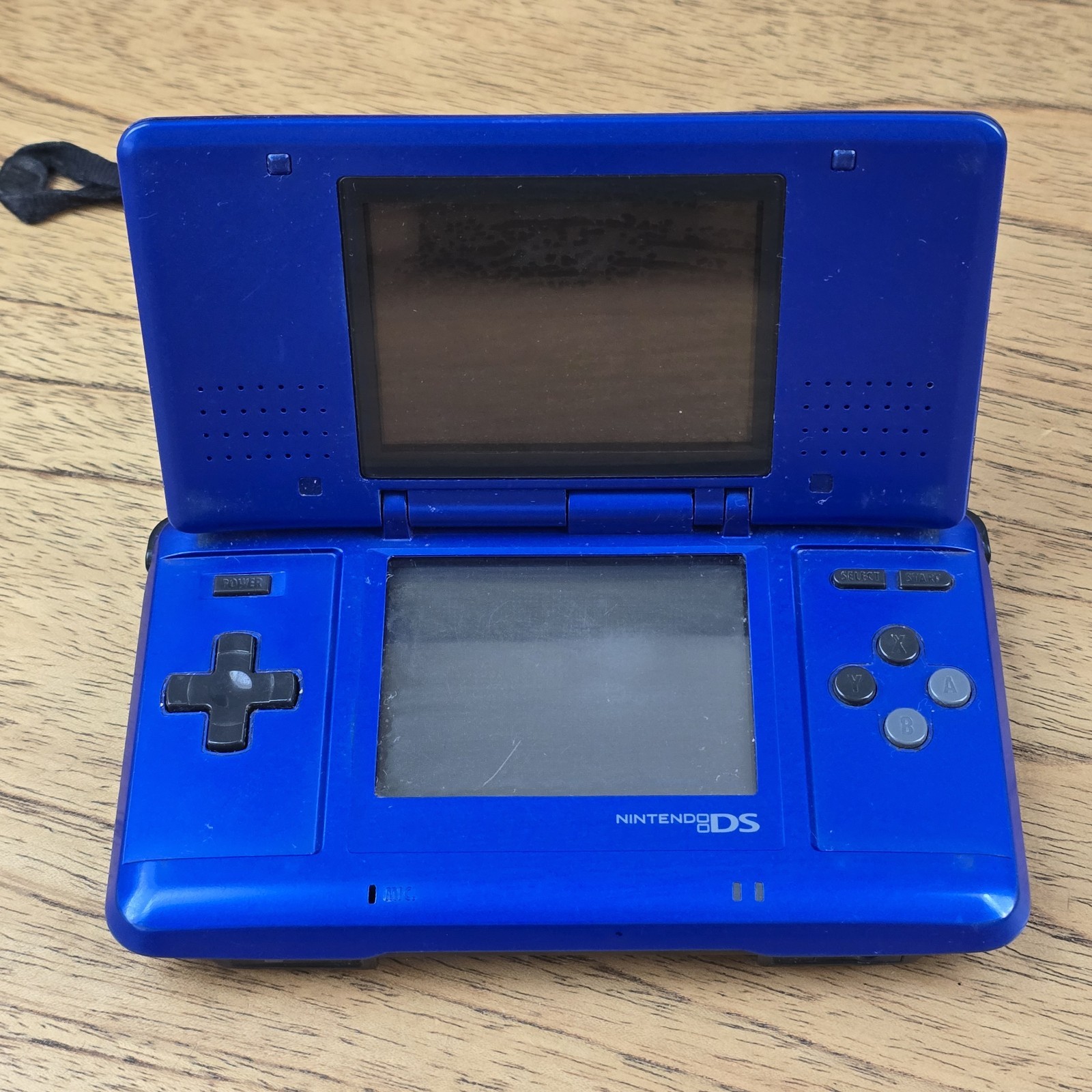 Nintendo DS Fat Model NTR-001 Electric Blue Tested Working Console & Case Only