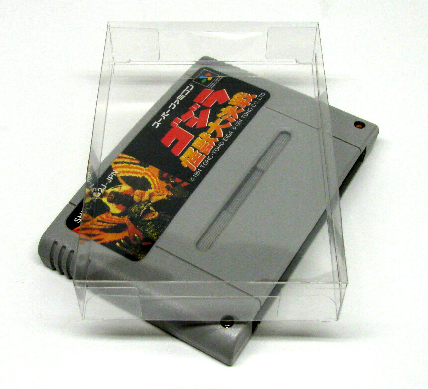 10X NINTENDO SUPER FAMICOM GAME CARTRIDGE – CLEAR PROTECTIVE BOX PROTECTORS