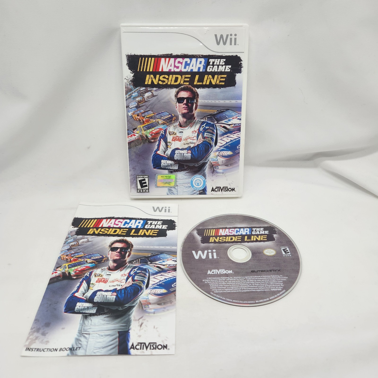 NASCAR The Game: Inside Line Nintendo Wii 2012 Racing Track Cars Cracked Case