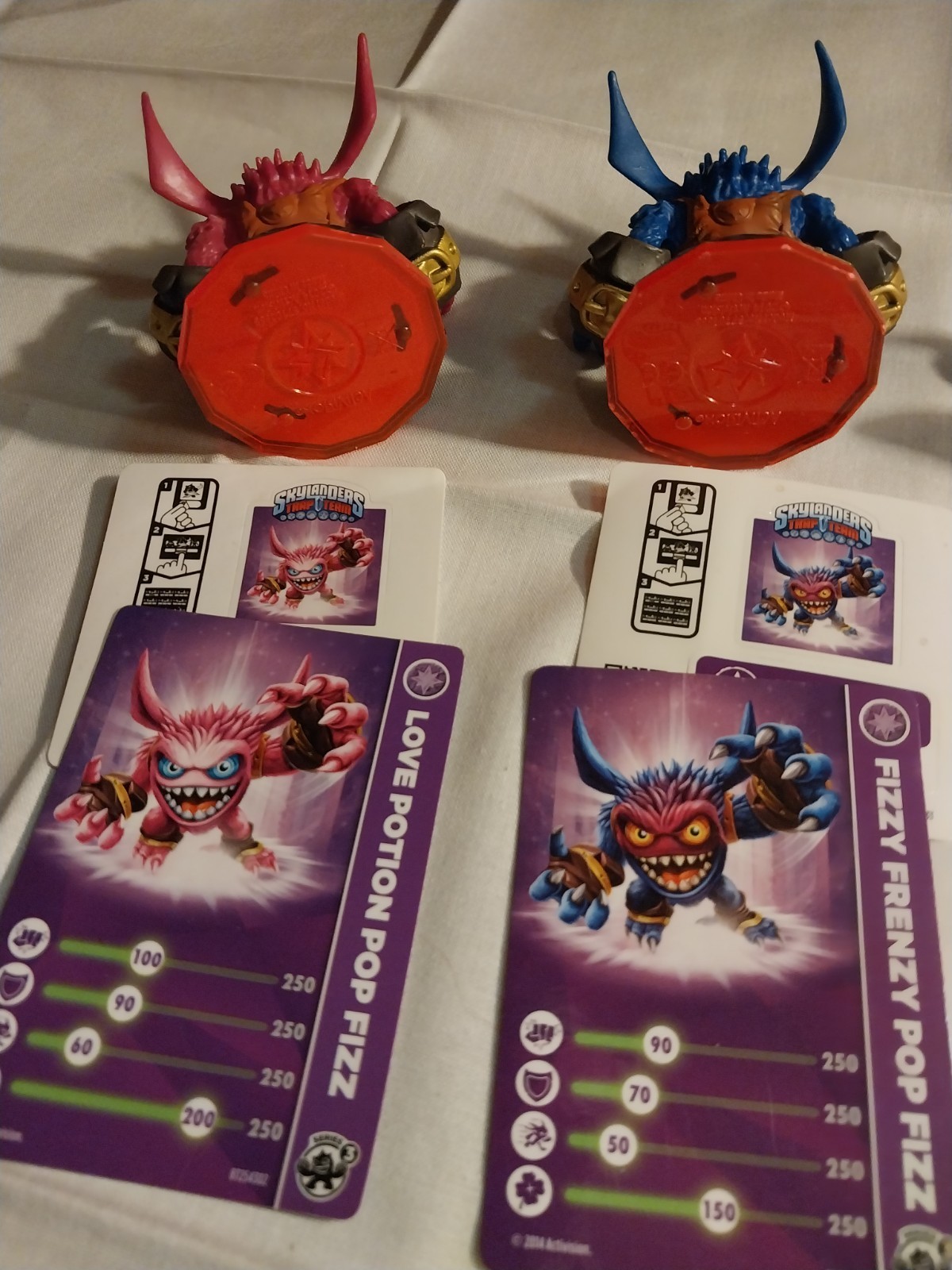 Skylanders Pop Fizz-Giants, Fizzy Frenzy & Love ❤️ Potion-TrapTeam Lot