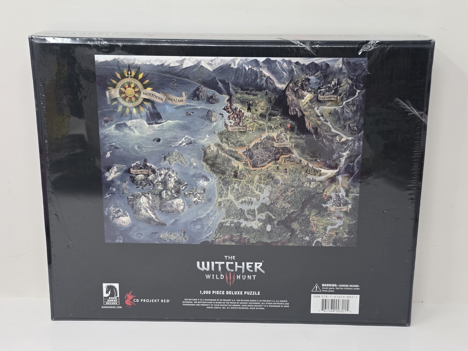 Dark Horse The Witcher 3: Wild Hunt Witcher World Map 1000 Pcs Deluxe Puzzle NEW