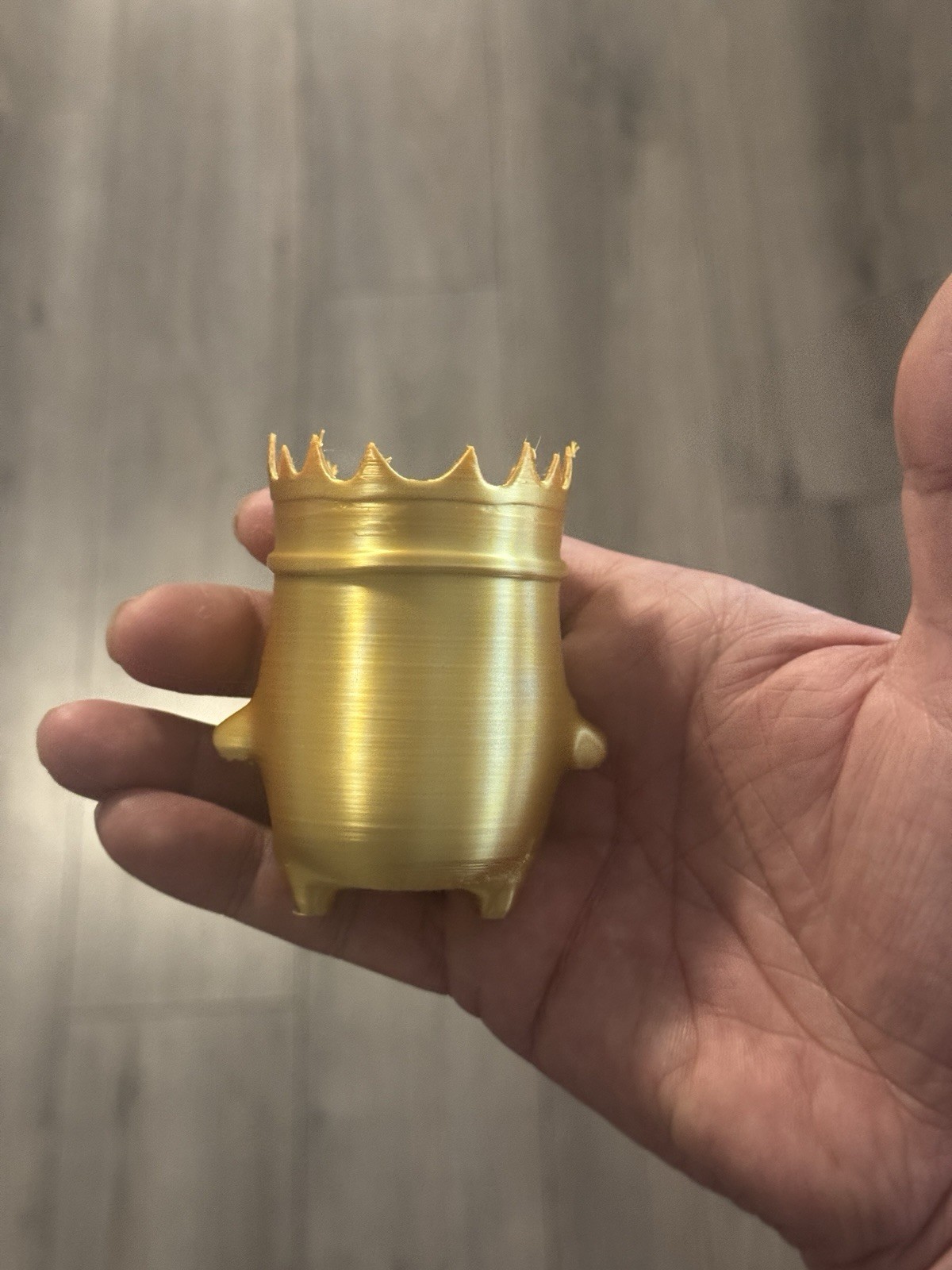 Gold King Spirit – 3D Printed 3.5”X2.5”X2” (it Feels Solid! :)