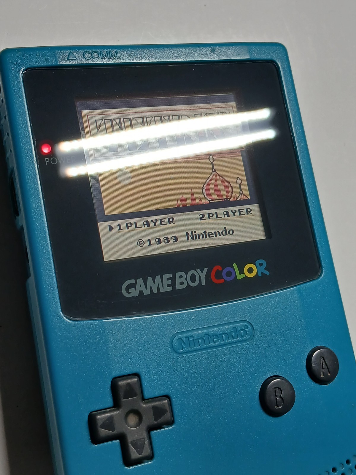 Nintendo Game Boy Color teal GBC CGB-001 Tested & Working NEW LENS