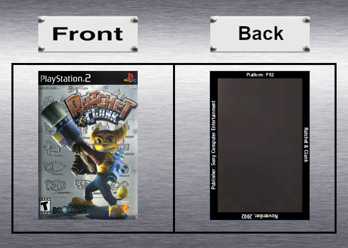 Ratchet and Clank 1,2,3,4,5 Video Game Box Art *PS2* High Quality Magnet / Set