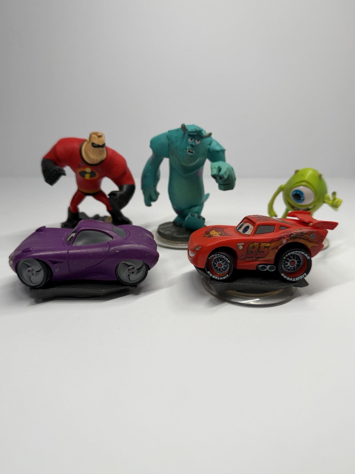 Disney Infinity 2.0 Figures Lot Mixed Cars Incredibles And Monsters Inc