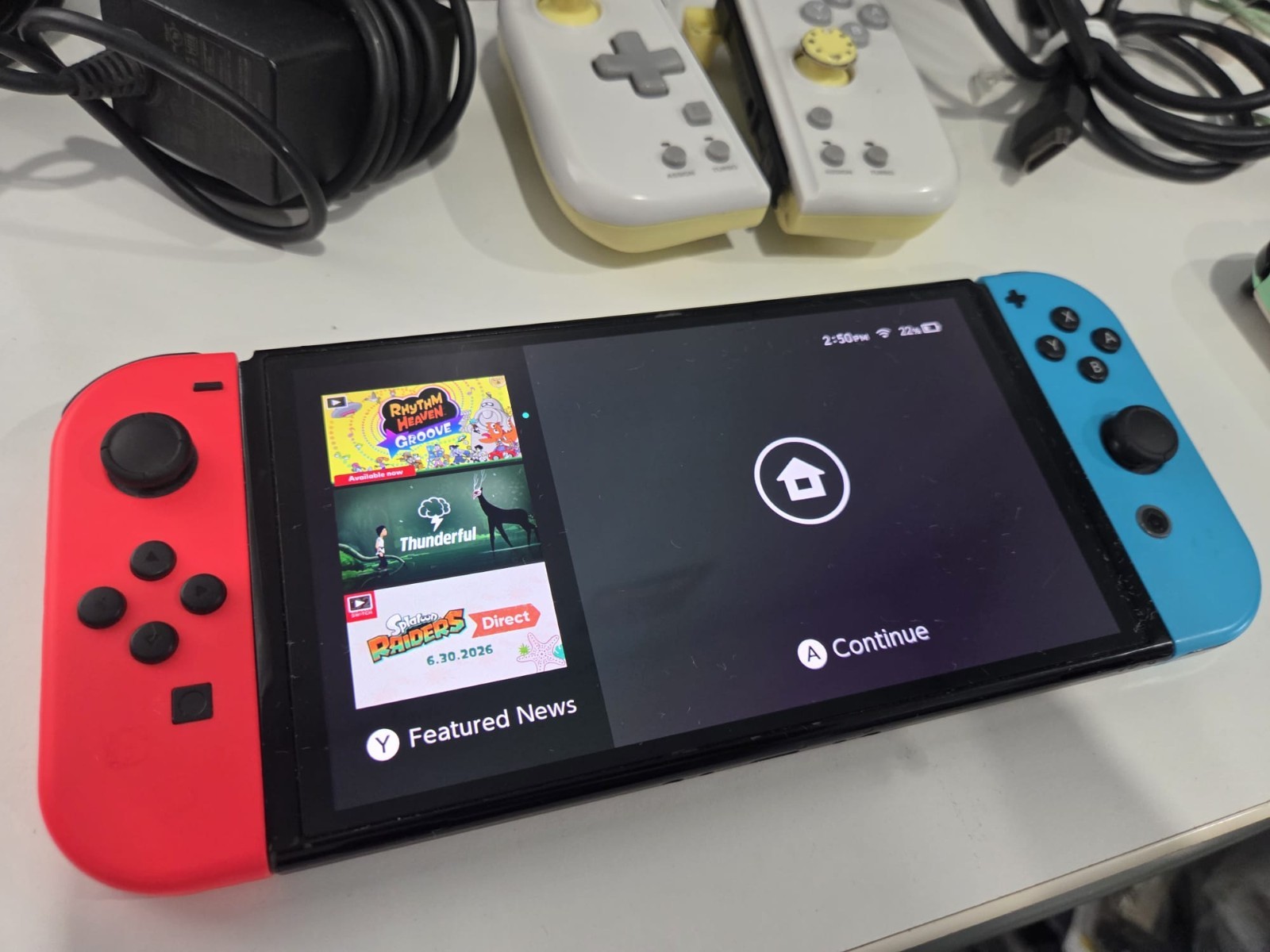 Nintendo switch oled and regular bundle with many accessories working