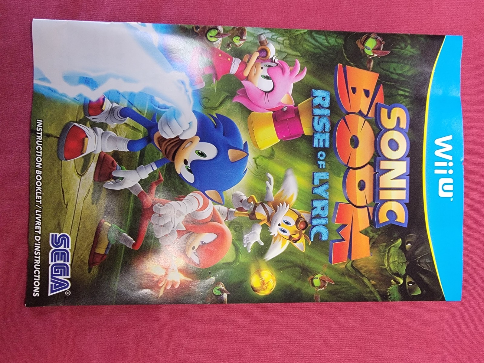 Sonic Boom Rise of Lyric (Wii U, 2014) Complete w/ Manual