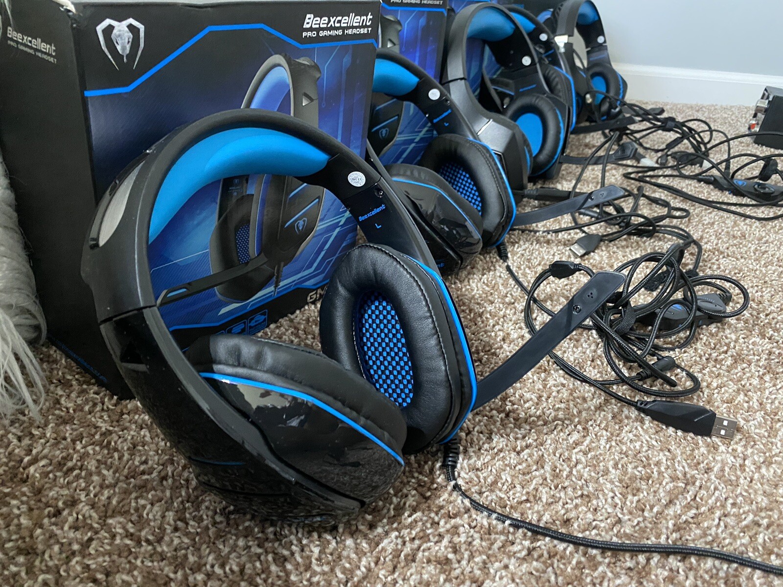 Beexcellent GM-3 Gaming Headset with Surround Sound & Noise-Isolation Microphone