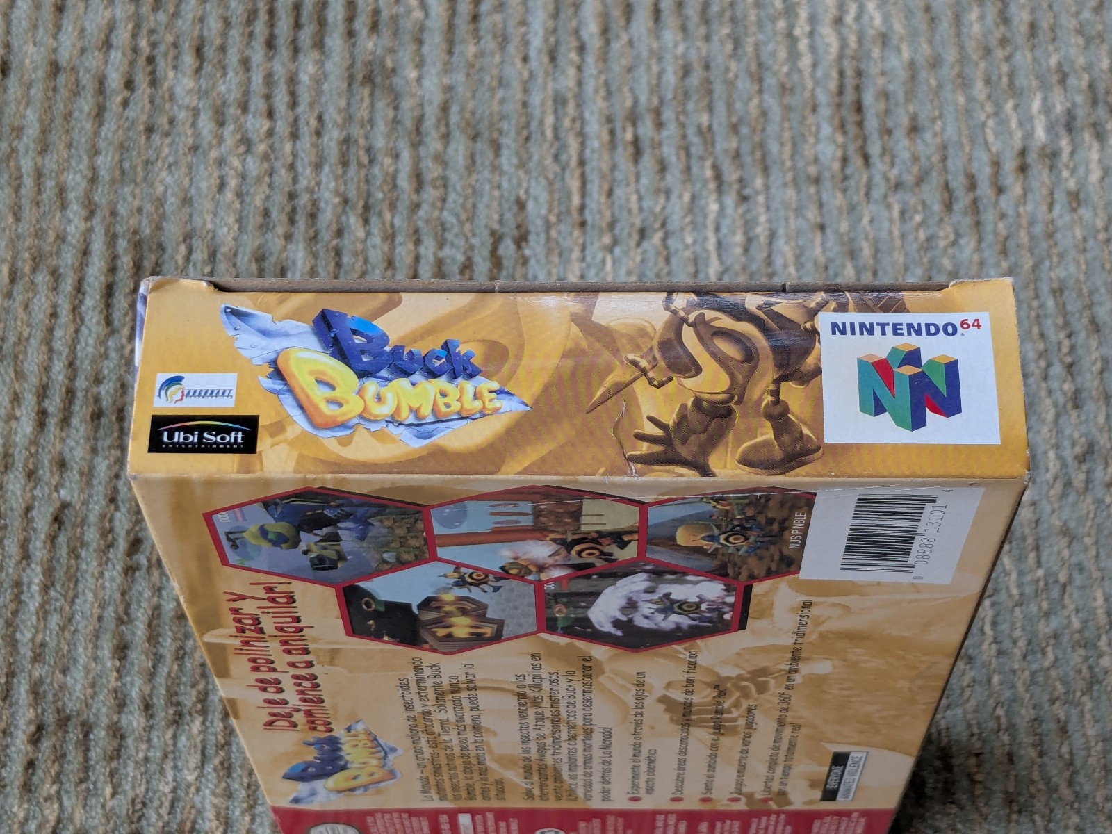 Buck Bumble Nintendo 64 N64 Spanish Cover Variant Boxed No Manual Tested Mexico