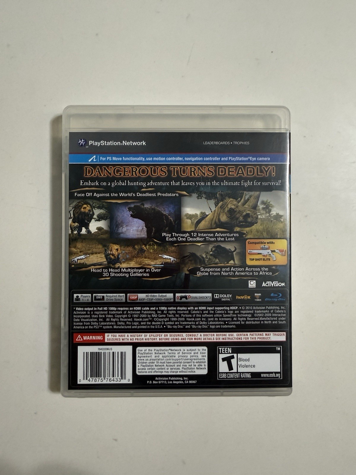 Cabela’s Dangerous Hunts 2011 (Sony PlayStation 3, 2010)