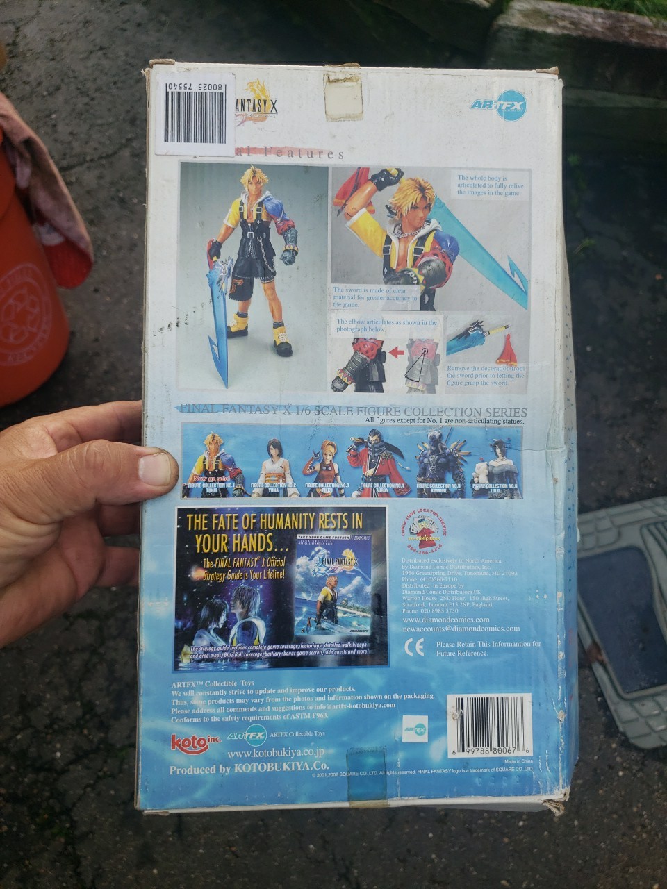 Final Fantasy X Figure Collection #1 ! 1/6 Scale Box Only Super Rare LQQK!