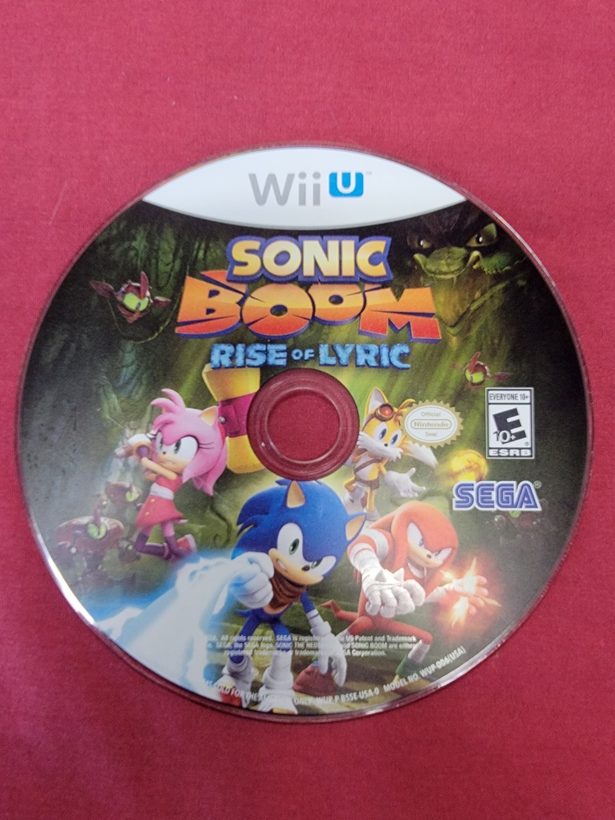Sonic Boom Rise of Lyric (Wii U, 2014) Complete w/ Manual