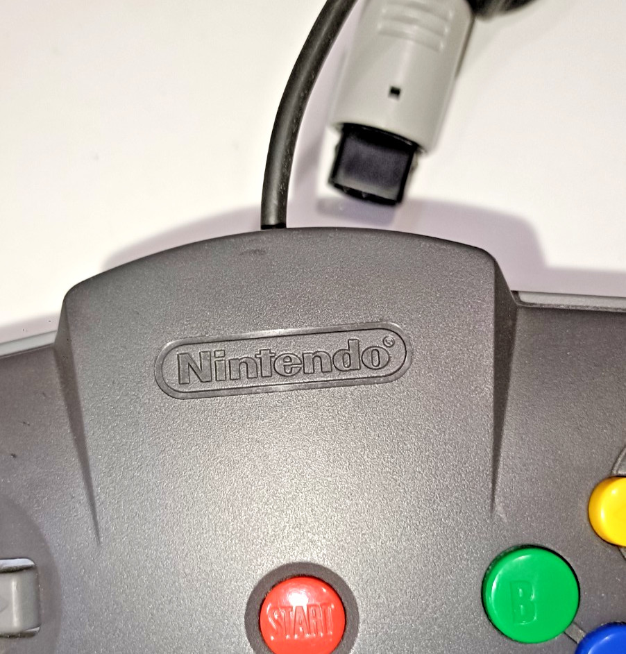 Nintendo 64 Black and Gray Controller Official N64 NUS-005 OEM Made In Japan