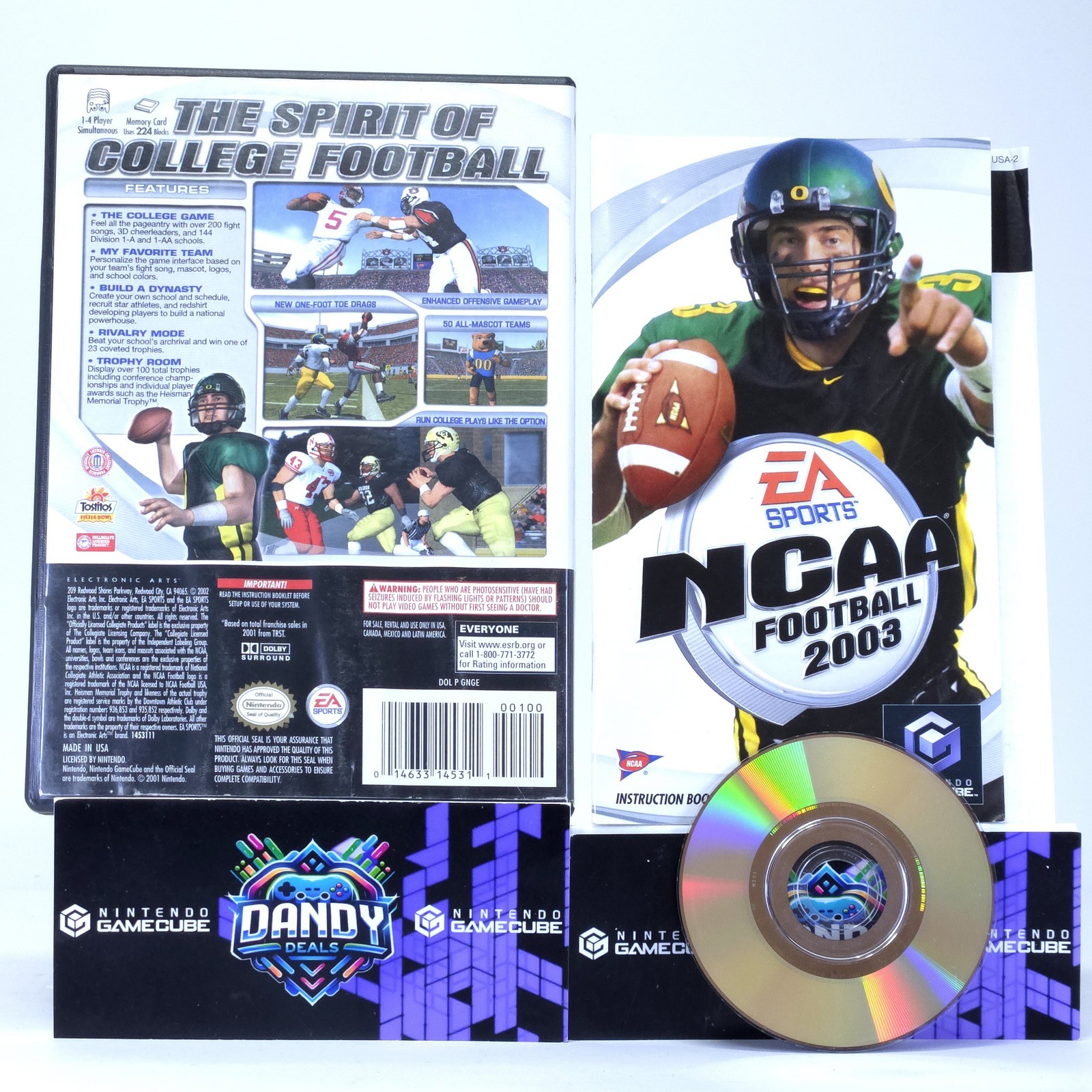 NCAA Football 2003 GC CIB W/ Manual – GameCube