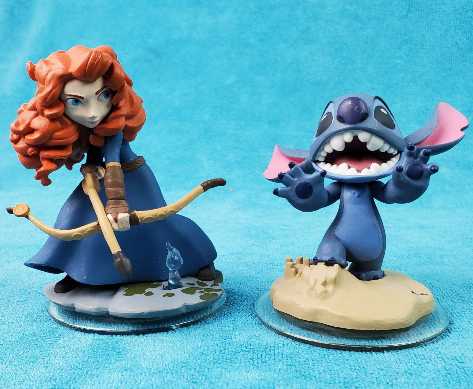 DISNEY INFINITY 2.0 Merida Brave & Stitch Toy Mini Figure Character Cup Cake Top
