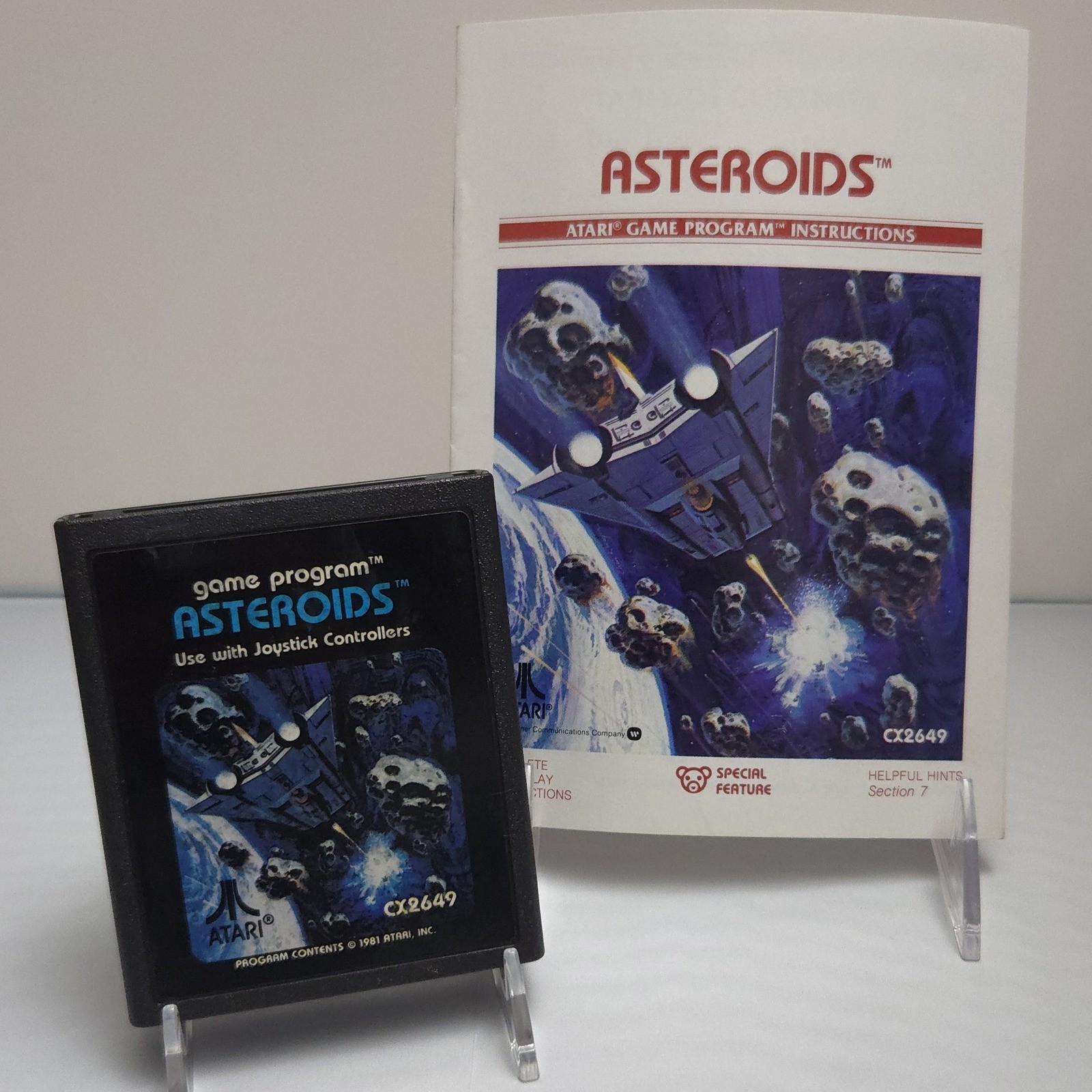 Asteroids (1981 Atari 2600) Cartridge & Manual – Tested & Works- Great Condition