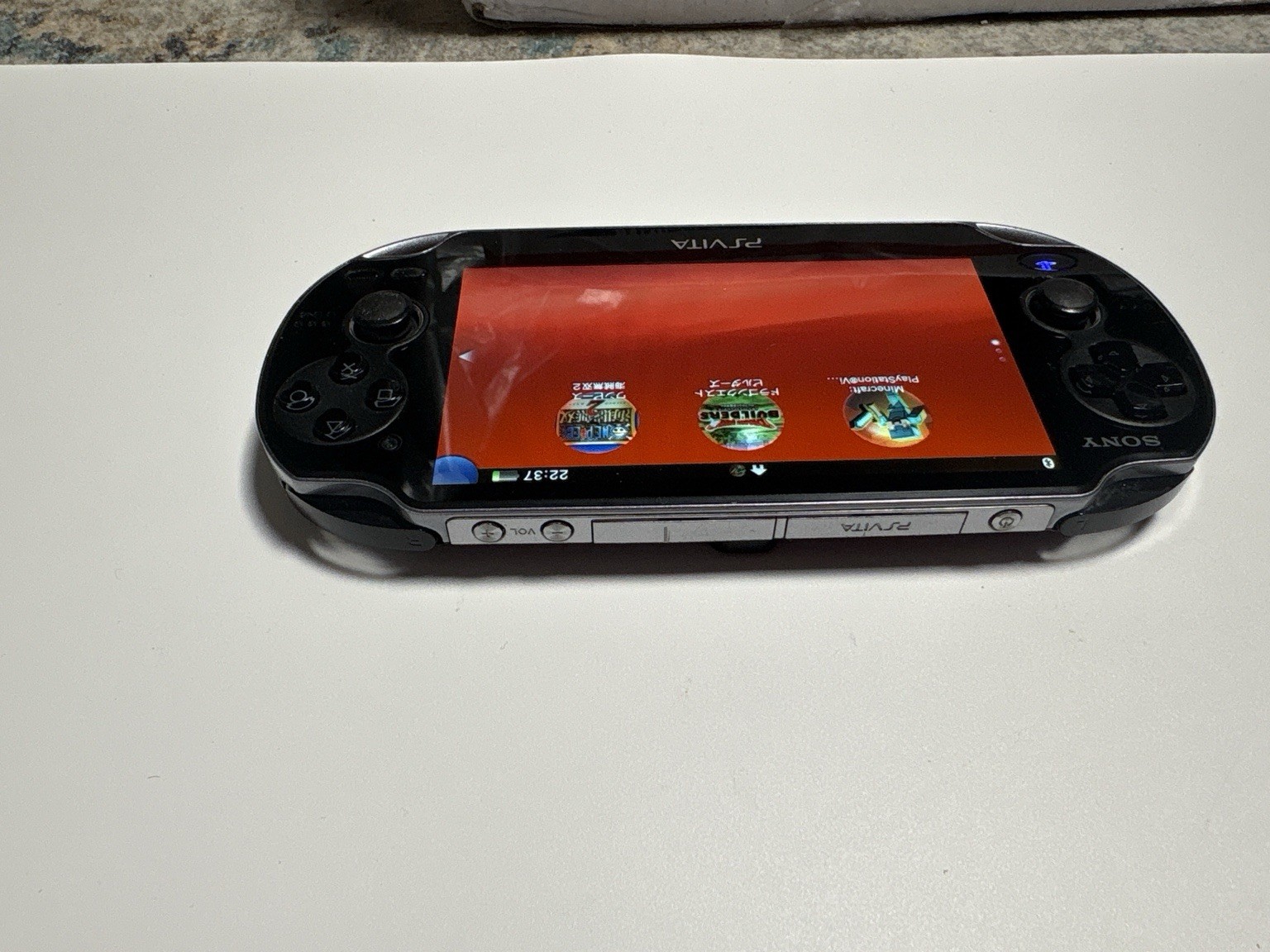 Sony PS Vita PCH-1000 OLED Crystal Black CIB Tested Working w/ Case Charger